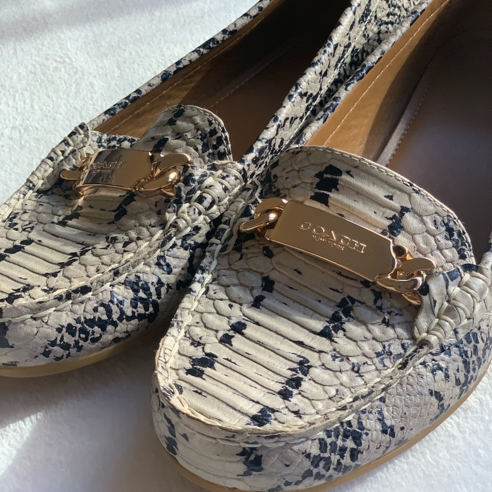 Coach Loafers – Animal Print / Size 9